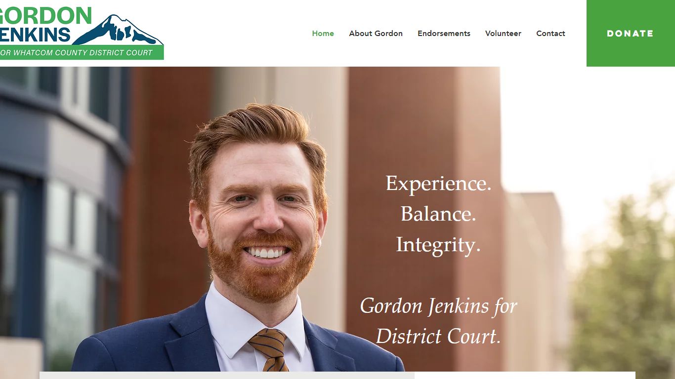 Gordon Jenkins for Whatcom County District Court Judge